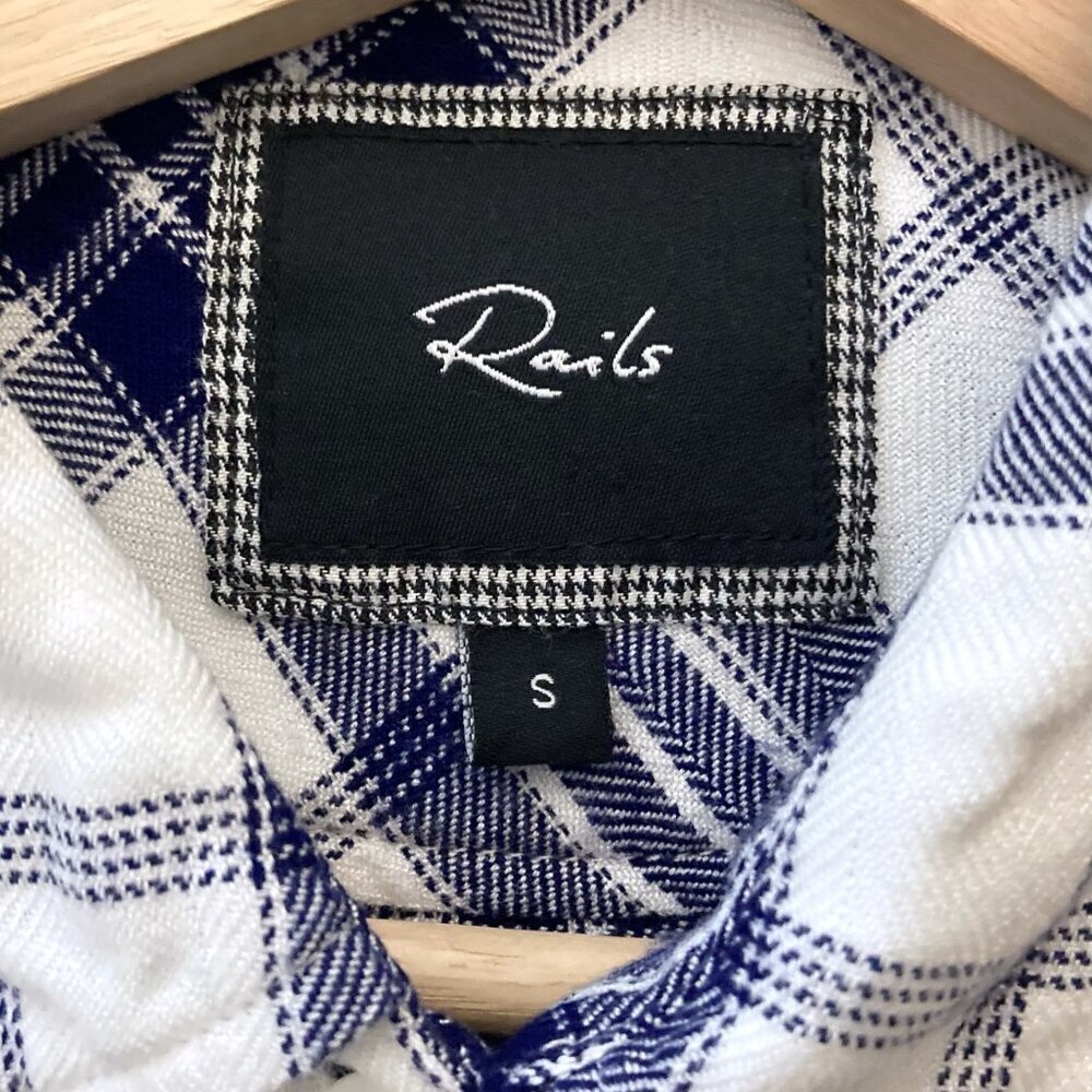 RAILS Hunter Plaid Flannel Shirt S Blue - Picture 2 of 10